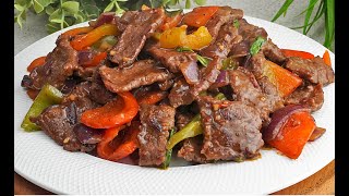 Even the toughest beef will soften quickly! Delicious Chinese dish in 20 minutes