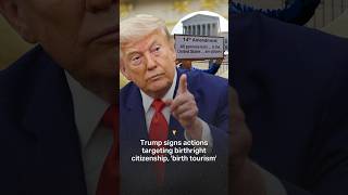 Trump signs actions targeting birthright citizenship, birth tourism