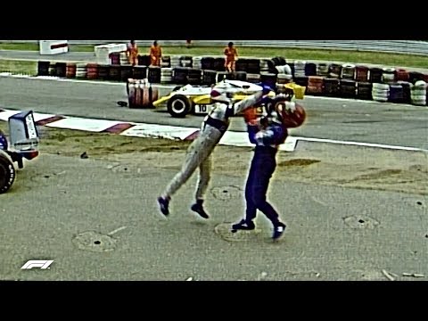 Piquet Rages After Salazar Shunt | 1982 German Grand Prix