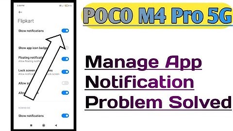 POCO M4 Pro 5G || How To Solve App Notification Problem Allowed Notification