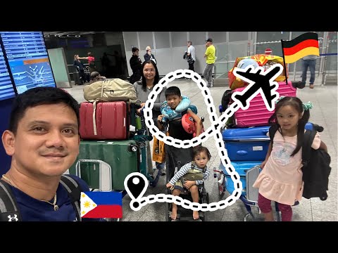 Travelling Back to Germany from the Philippines with Three Kids | Filipino in Germany #vacation #sg