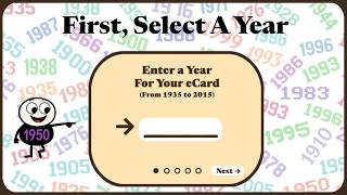 How to Send FREE 'The Year You Were Born' eCards | Quick Tutorial screenshot 2