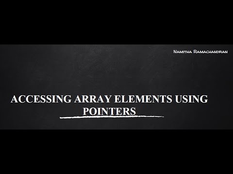 ACCESSING ARRAY ELEMENTS USING POINTERS 64