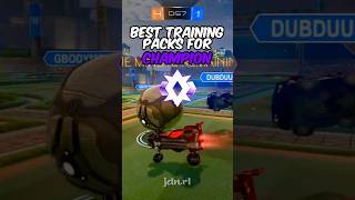 Best training packs for CHAMPION 💜 | #rocketleague #tips #mechanic #rankup #tutorial