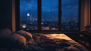 Rain and Thunder Sounds on Window to Drown Out Thoughts and Sleep Instantly, Relax & Meditation ⛈