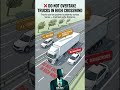 Is It Safe to Overtake a Truck in High Crosswind? Answer Could Save Your Life❄️ #DrivingTips #Shorts