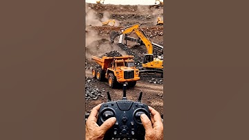 Ultra Realistic RC Mining Dump Truck POV | Remote Control Construction in Mini Coal Mine