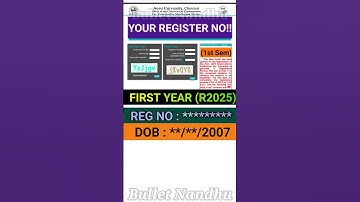 Anna University 1st Year Profile Update 💨Demo Checking✅ #annauniversity#1stsemester #r2025#result#au