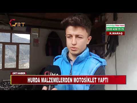 HURDA MALZEMELERDEN MOTOSİKLET