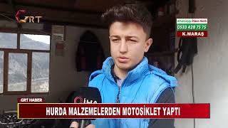 Hurda Malzemelerden Motosi̇klet Yapti