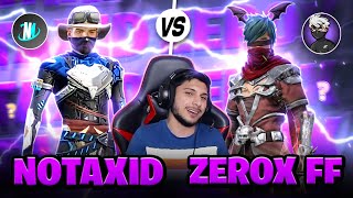 TESTING MOBILE NOTAXID📱VS ZEROX FF 🔥|| Notaxid Shocked Everyone 🤯 - Garena Free Fire