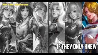 Mobile legend mashup heroes are Gunivere,Miya,Lunox,Oddite,kagura, Lesley ❤️