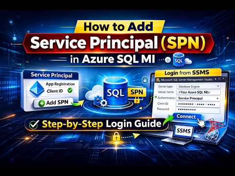 How to Add Service Principal (SPN) in Azure SQL MI and Login from SSMS