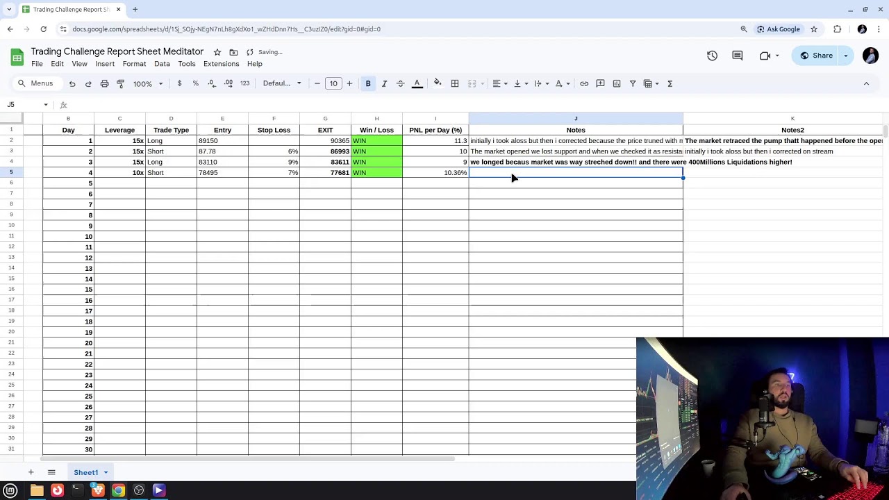 🔴 Live Trading Bitcoin at Market Open |  Trading Meditation Challenge - Day 4