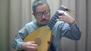 Mozart / No.9 of  "9 German Dances"  - K.605 no.3 "The Sledge", M.Okazawa(Lute)