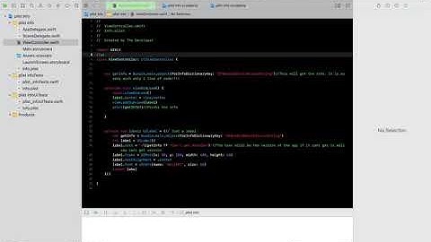 Info.plist(Getting Information) in Swift(iOS)
