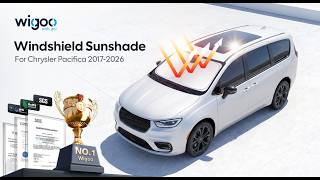 Wigoo Chrysler Pacifica Windshield Sunshade, Install & Fold Guide