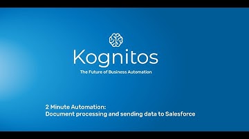 Kognitos in 2min: Process a document and send the data to Salesforce