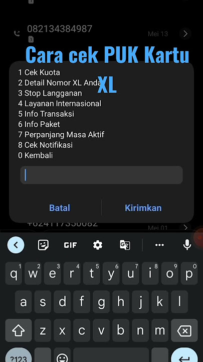 Cara mudah cek PUK kartu XL Terbaru