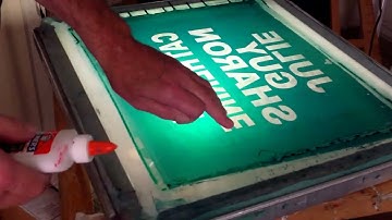 Screen Printing - touching up pinholes and flaws on a screen