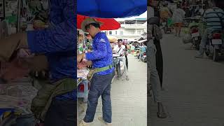 ផ្សារលើ ក្រុងកំពង់ឆ្នាំង shortvideo  hometown reallife streetfood cambodia market food