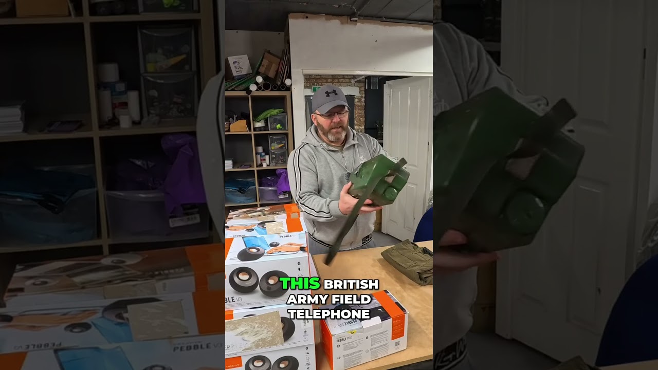 Flea Market Finds: Pebble Speakers & Military Field Telephone 