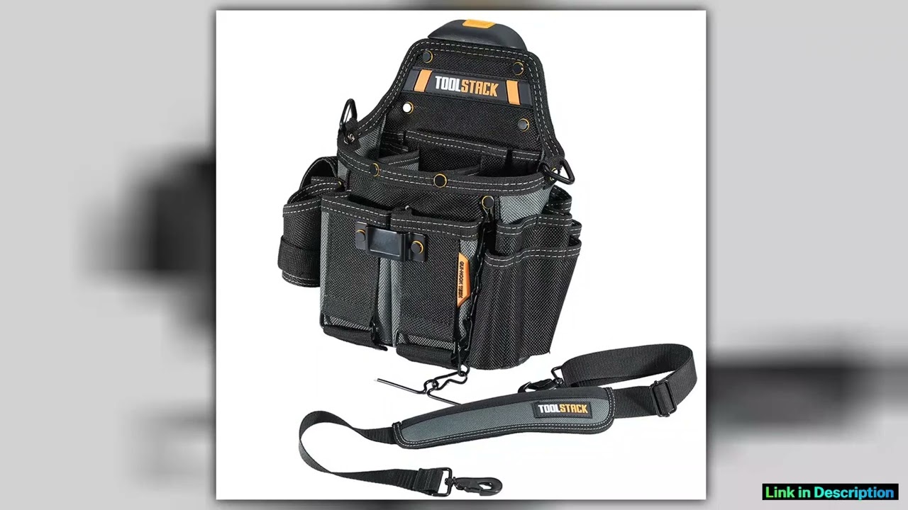 TOOLSTACK Master Electricians Pouch QuickLocked Multifunctional Shoulder and Waist Pack Largecapaci