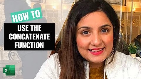 How to combine text using the CONCATENATE Function | Combining Text using the Ampersand Formula