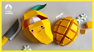 π₯DIY Paper Mango creations | Portrait 3 | 3D Papercraft