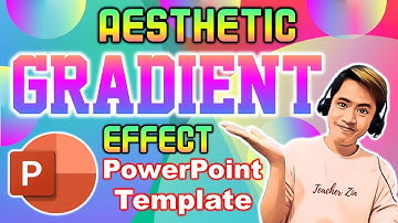 AESTHETIC GRADIENT EFFECT POWERPOINT TEMPLATE PRESENTATION