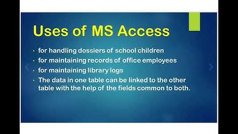 Chapter- 2 Introduction to MS Access 2010(PART-1) for class 8th                   By-Renu Mishra