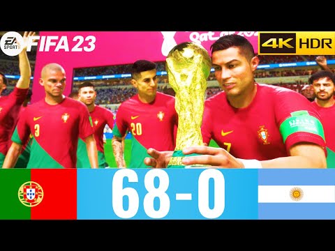 FIFA-23 PS5, Portugal Vs Argentina ft. Ronaldo, Messi, FIFA World Cup  Final