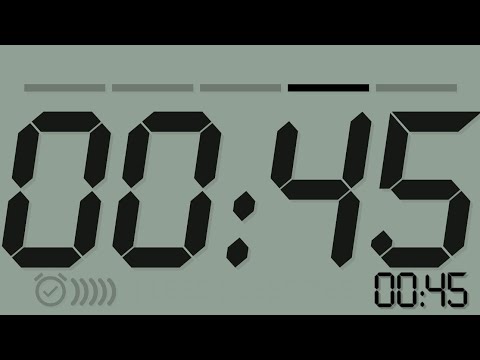 45 Seconds Countdown Timer Black (TV version)