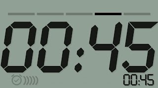 45 Seconds Countdown Timer Black (TV version)