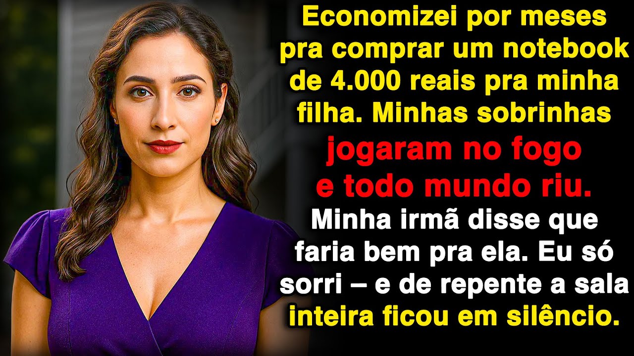 Economizei meses para comprar o laptop da minha filha – e meus sobrinhos jogaram no fogo!