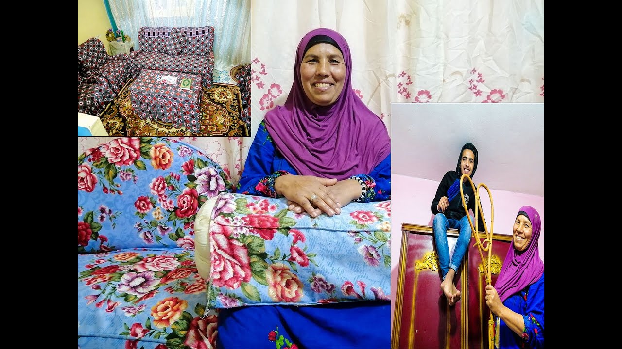 قلبت البيت وفرشت الفرش الشتوى انا وطارق ابني  😇