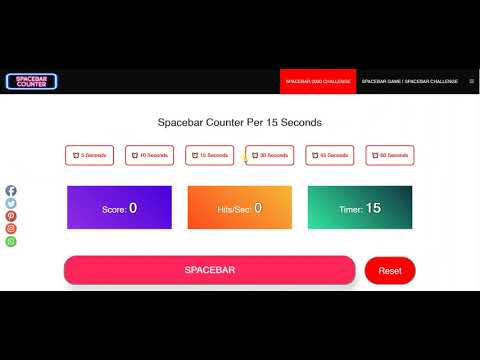 Check the Spacebar Speed With Spacebar Counter Online