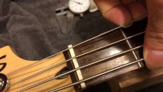 how to tell if your bass-s nut slots are way too tight! (see description)