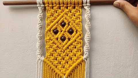 Easy Macrame Wall Hanging Tutorial | DIY Boho Macrame Wall Hanging | Macrame Wall Hanging Tutorial 