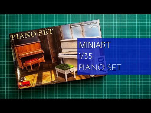 Video: MiniArt 35626 piano (1/35)