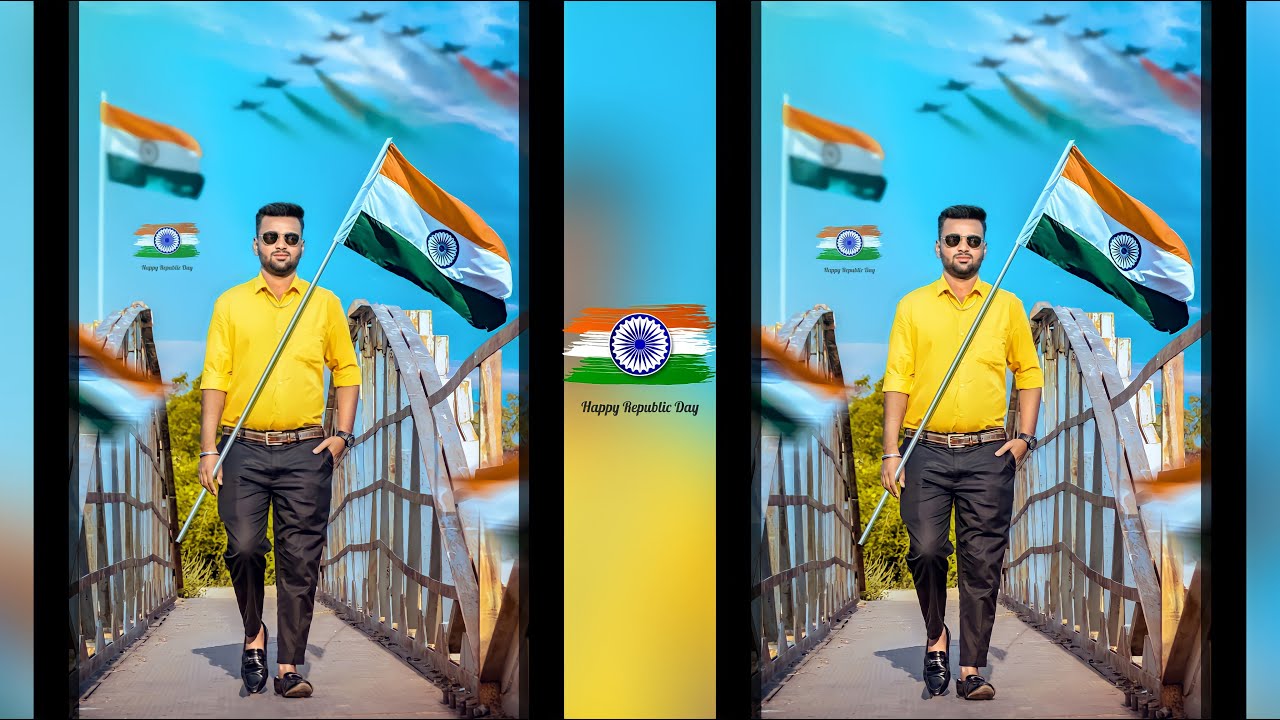 Republic day photo editing in mobile simple steps | 26 January photo editing in mobile