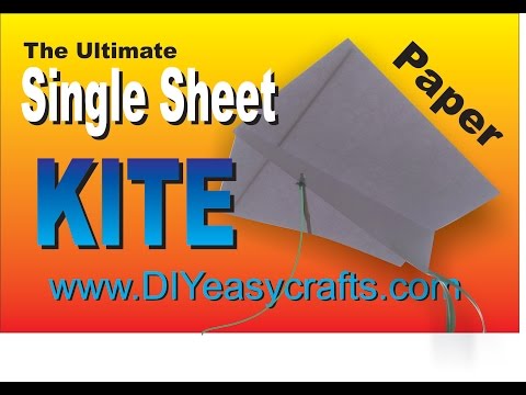 How to make a single sheet paper kite