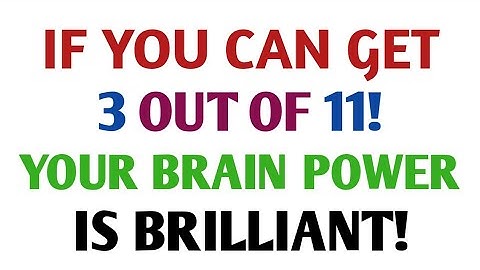 IF YOU CAN GET 12 OUT OF 50! YOUR BRAIN POWER IS BRILLIANT! | General Knowledge Quiz