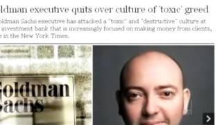 Departing vice president slams Goldman Sachs
