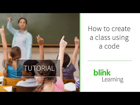 BlinkLearning Tutorial | How to create a new classroom