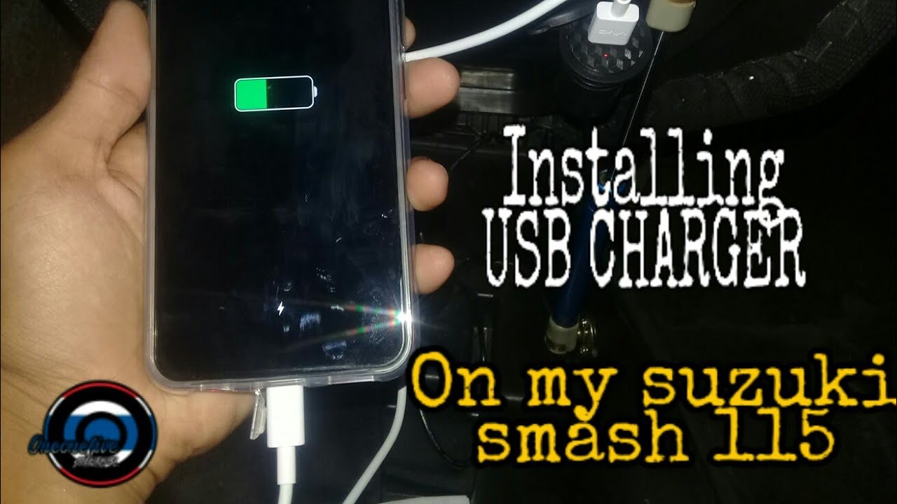Installing USB charger on my | suzuki  smash 115|