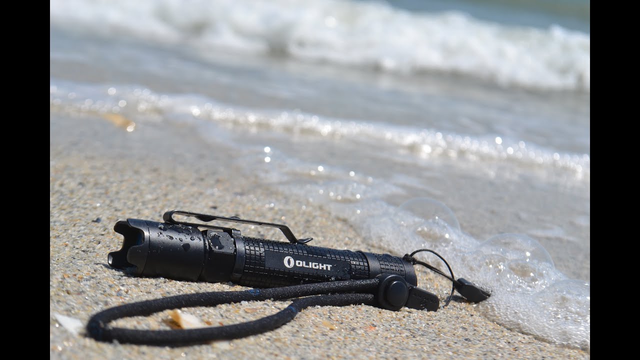 Olight M18 Striker seaside testing