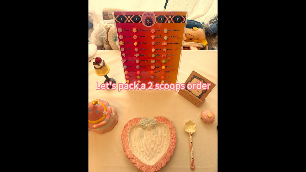 Let’s Pack a 2 scoops+2 gifts scoops order for Sufy