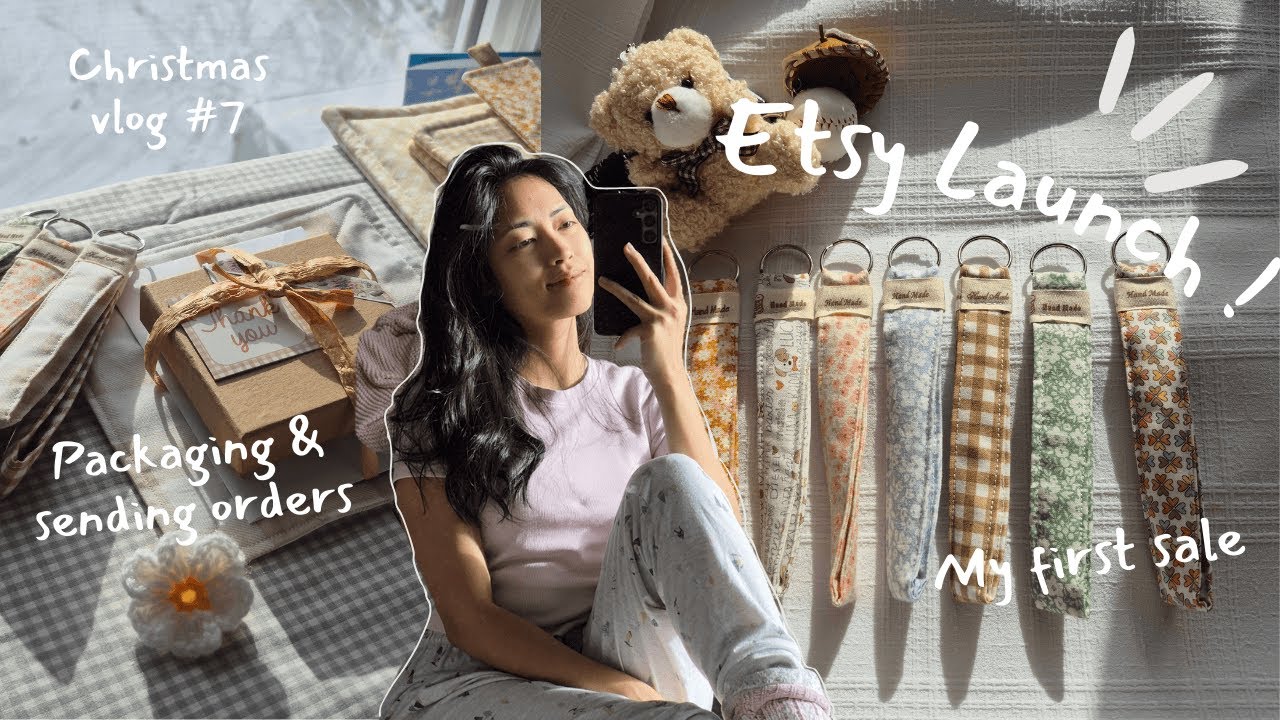 My First Etsy Order! Small (tiny) Business & Santa in New Brunswick, Canada | cozy winter vlog #7