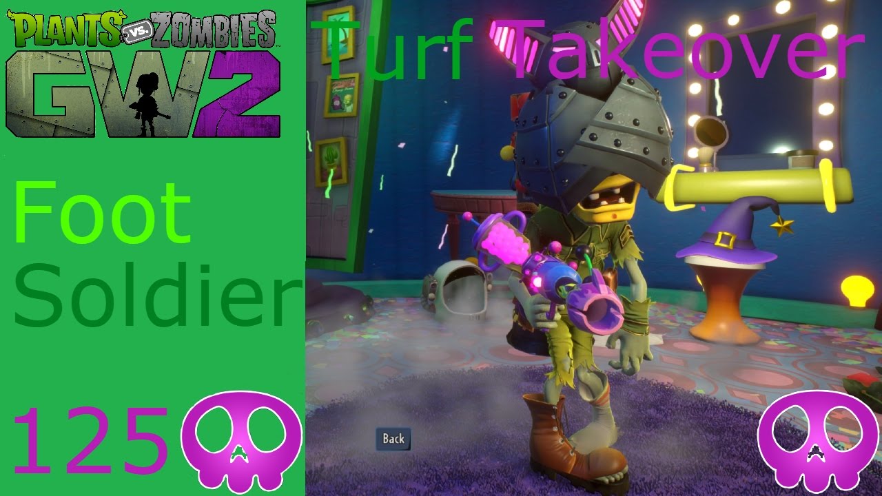 Plants vs. Zombies: Garden Warfare 2 - 125 Vanquishes w/ Foot Soldier ...